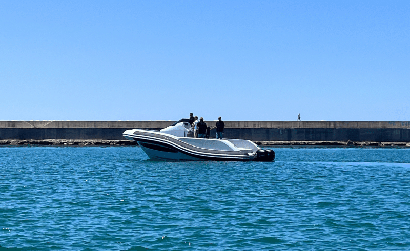 The ExploMar WAVE 300 twin-engine electric outboard system in Naples