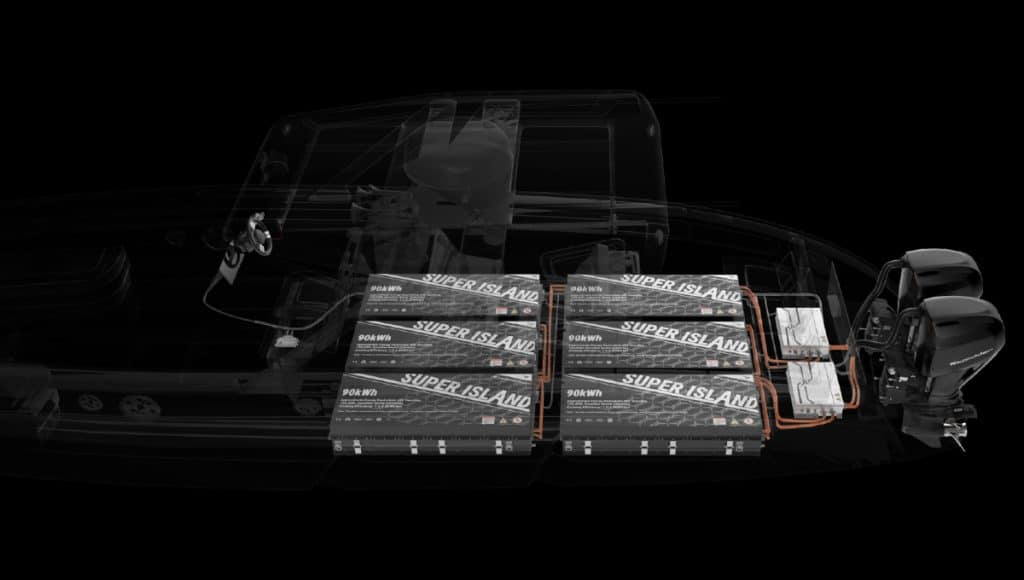 Electric Outboard System - 600HP - 540kWh SI Battery