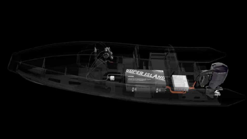 Electric outboard 70HP NMC BATTERY SI-60